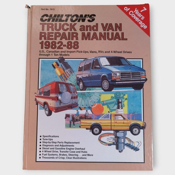 Chilton 7815 Truck & Van Manual 82-88 HC US Import 4WD - Picture 1 of 7